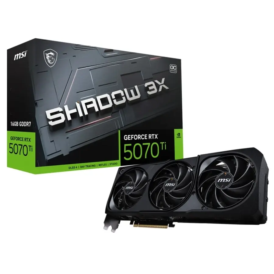 GPU RTX 5070 TI 16GB OC MSI SHADOW X3